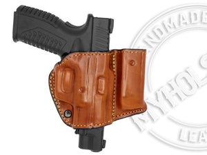 Ruger American 9MM OWB Holster w/ Mag Pouch Leather Holster