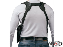 Load image into Gallery viewer, Akar UNIVERSAL Right Hand Vertical Shoulder Holster Fits Most Popular Medium and Large Frames 3.5&quot;, 4&quot;.5&quot;,6&quot;
