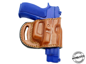 CZ 75 Compact OWB Yaqui Style Belt Slide Holster Right Hand
