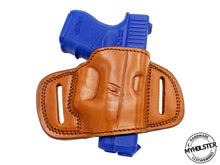Load image into Gallery viewer, Glock 26/27/33 QUICK DRAW OWB BELT HOLSTER Brown/Black Leather
