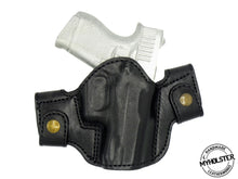 Load image into Gallery viewer, GLOCK 43 OWB Leather Side Snap Belt Right Hand Holster
