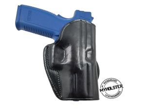 FN Herstal FNX .45 OWB Leather Quick Draw Right Hand Paddle Holster - Choose Your Color