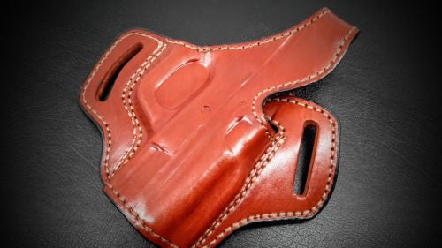 Premium Quality Brown Pancake Belt Holster for S&W M&P 40 COMPACT 3.5