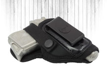 Load image into Gallery viewer, Akar, Universal  Black Nylon IWB/ITP W/ Clip and Thumb-Break Holster
