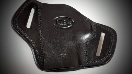 Black Open Top Pancake Belt Holster for S&W M&P 40 COMPACT 3.5"