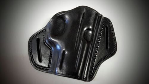 Black Open Top Pancake Belt Holster for S&W M&P 40 COMPACT 3.5"