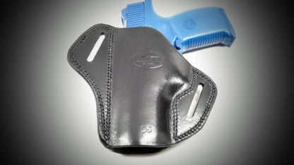 Black Open Top Pancake Belt Holster for S&W M&P 45 4.5"