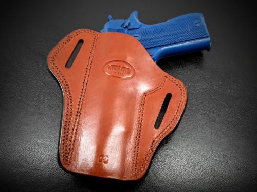 Premium Quality Brown Open Top Pancake Belt Holster for COLT 1911
