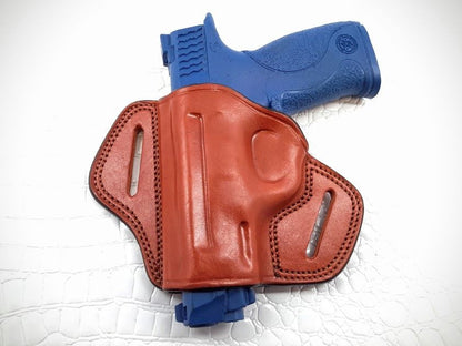 GAZELLA - LEFT Open Top Pancake Belt Holster for S&W M&P 40 COMPACT 3.5"