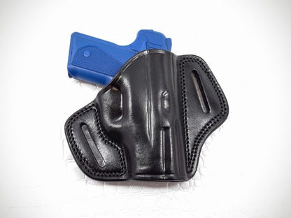 GAZELLE - OWB Leather 2 Slot Molded Pancake Belt Holster For KIMBER SOLO