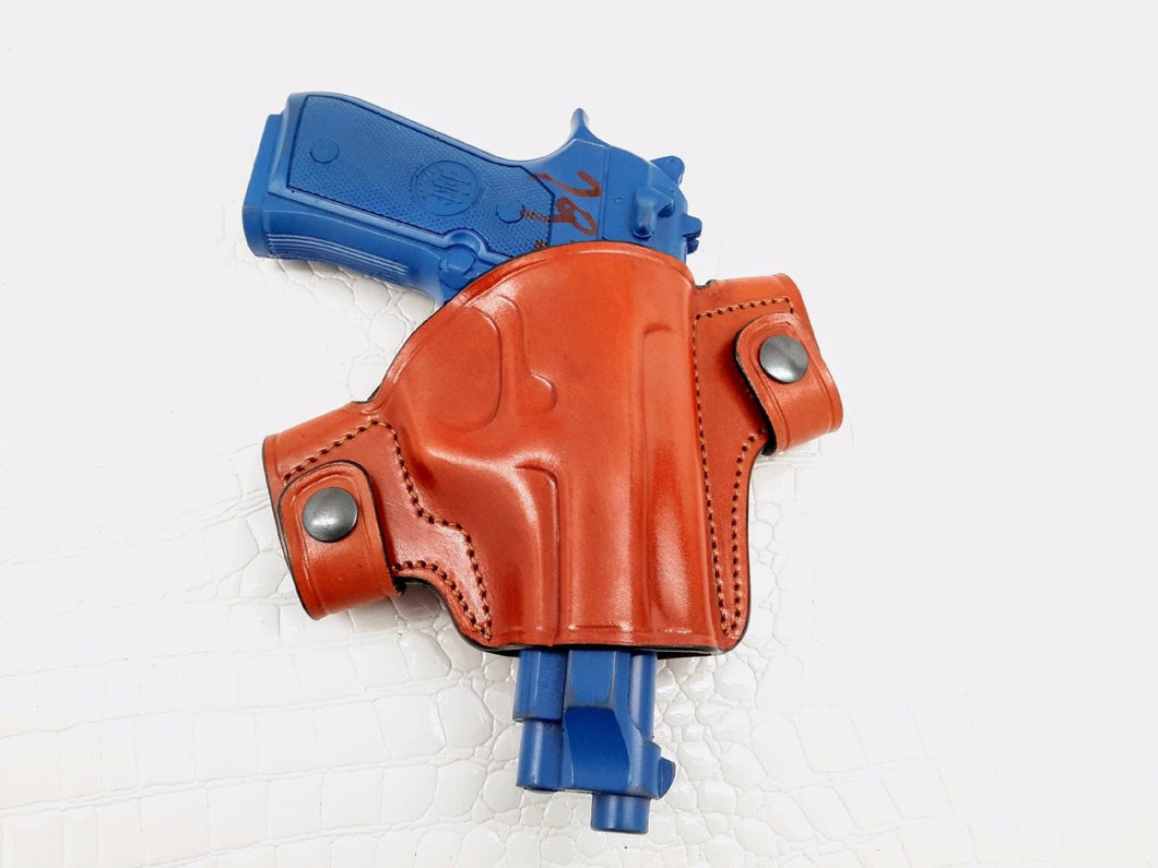 Beretta 92FS OWB Snap-on Right Hand Leather Holster