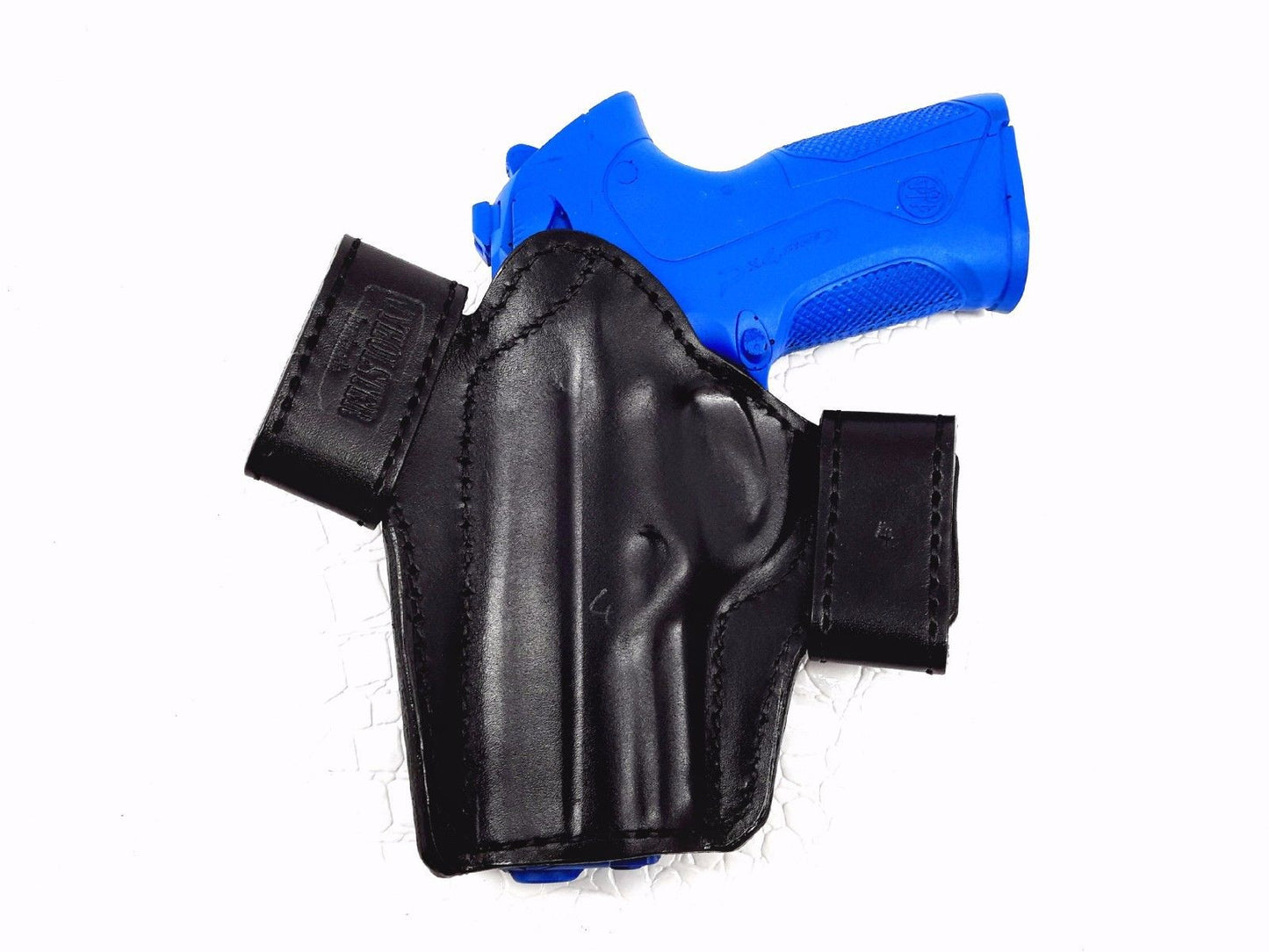 Ruger SR9c OWB Leather Side Snap Belt Right Hand Holster