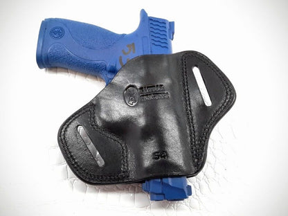 GAZELLA - LEFT Open Top Pancake Belt Holster for S&W M&P 40 COMPACT 3.5"