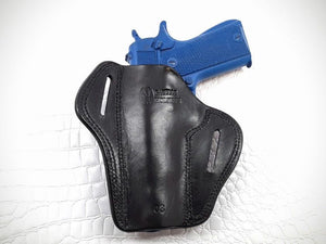 GAZELLA - Open Top Leather Belt Gun Holster, Leather