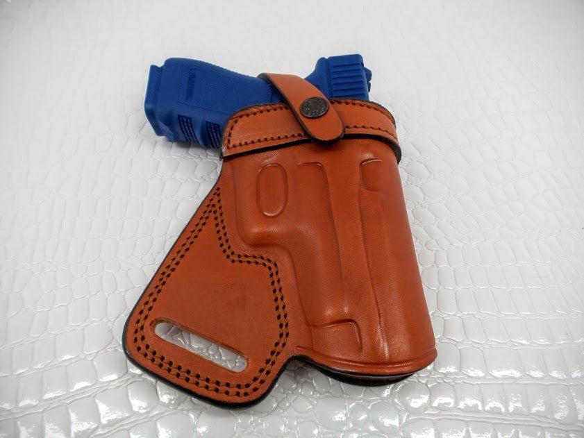 Gazelle OWB , SOB - Holster for  Sig Sauer P228, BROWN LEATHER, Right Hand