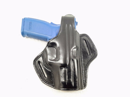 Springfield XDM 9mm 3.8" OWB Thumb Break Leather Belt Holster, MyHolster