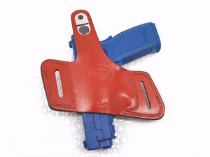 Ruger American 9MM OWB Quick Draw Leather Slide Holster W/Thumb-Break