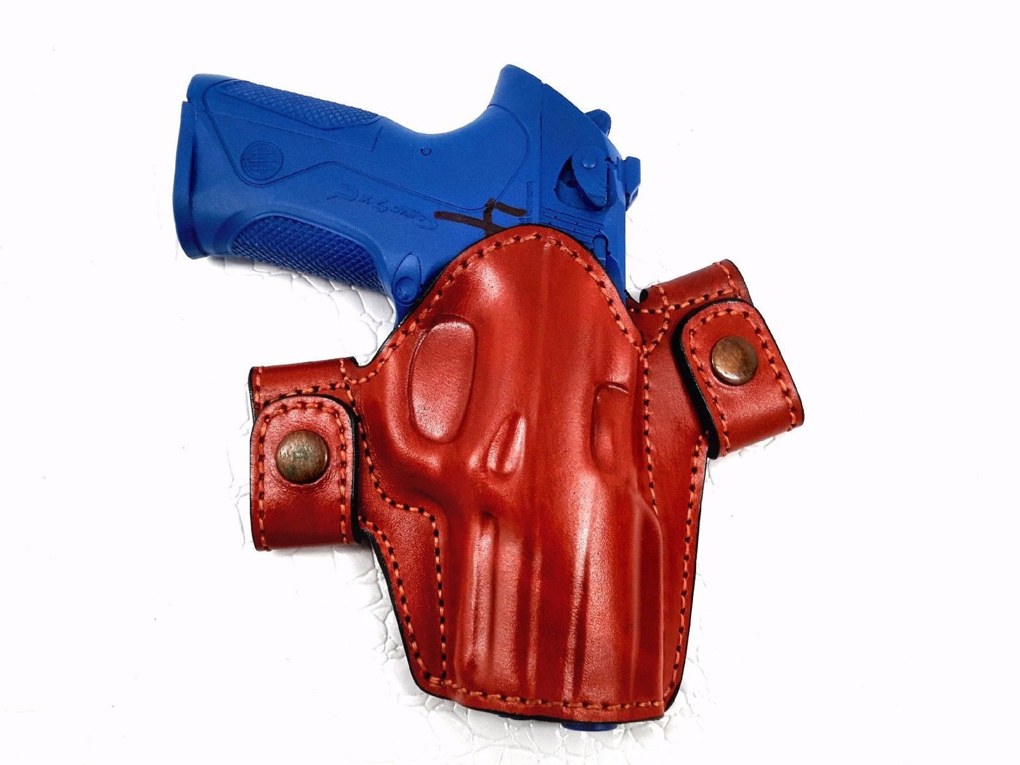 Bersa BP9CC OWB Leather Side Snap Belt Right Hand Holster