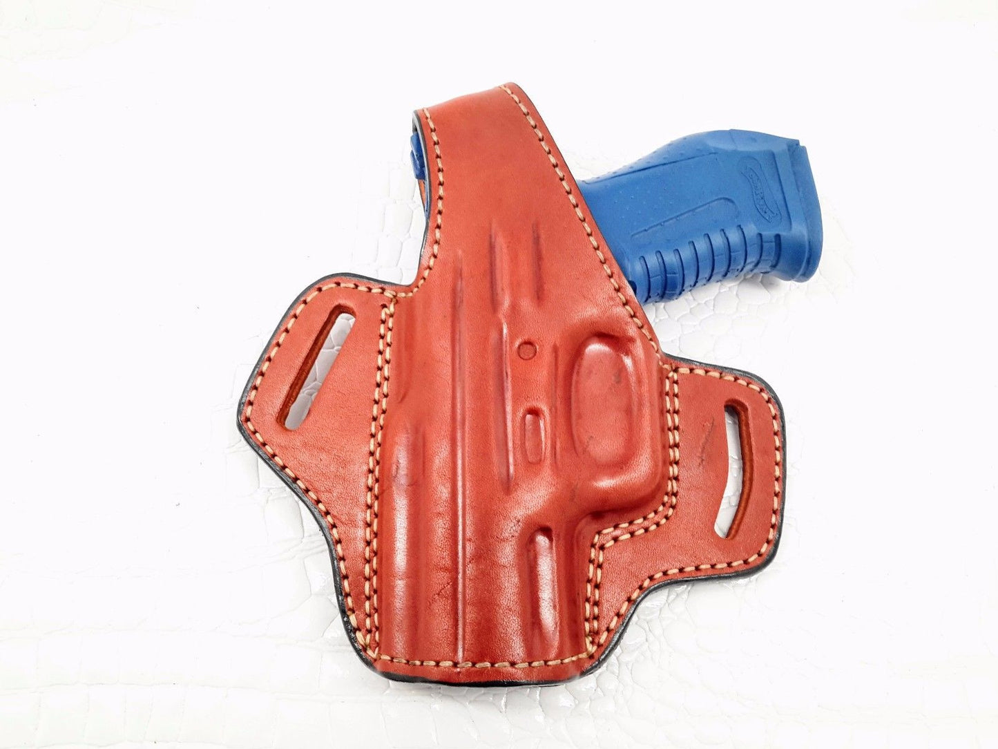 HK45 COMPACT OWB Thumb Break Leather Belt Holster - Choose your Color & Hand