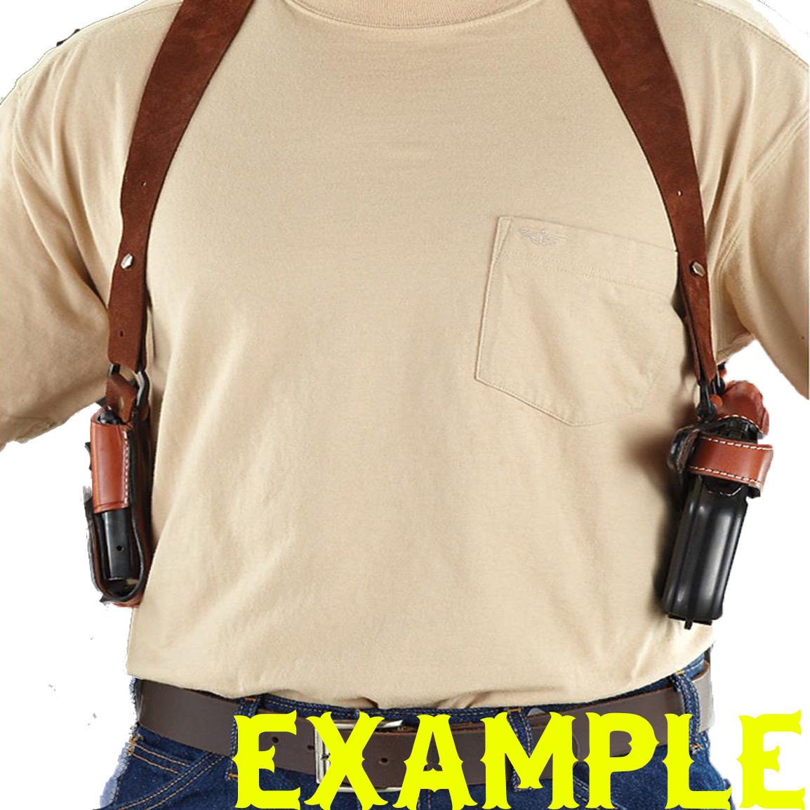 Springfield 1911 Range Officer Elite Operator  Shoulder Holster System with Double Mag Pouch