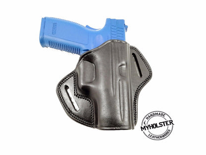 Springfield 1911 Range Officer Elite Operator OWB Open Top Concealable Leather Belt Holster