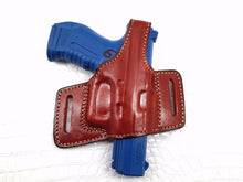 Load image into Gallery viewer, Canik TP9SF OWB Quick Draw Leather Slide Holster W/ Thumb Break
