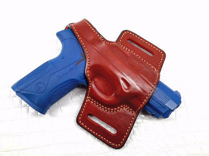 Smith & Wesson  SHIELD 9mm Right Hand Thumb Break Belt Slide Leather Holster