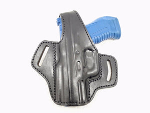 Sig Sauer P250 Compact W/ Picatinny Rail OWB Thumb Break Leather Belt Holster - Choose your Color & Hand