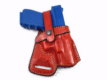 Load image into Gallery viewer, EAA SAR K2P 9MM SOB Small Of the Back Brown Right Hand Leather Holster
