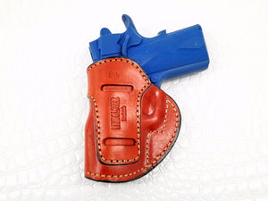 Springfield EMP 9mm IWB Inside the Waistband Leather Right Hand Belt Holster