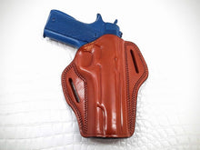 Load image into Gallery viewer, GAZELLA - Open Top Leather Belt Gun Holster for 1911 guns 4-5&quot; , Leather
