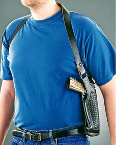 Vertical Shoulder Holster for various semi-autos and double action revolvers