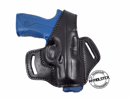 Beretta PX4 Storm Compact 9mm OWB Thumb Break Leather Right Hand Belt Holster