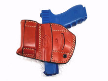 Load image into Gallery viewer, Glock 19 Belt Leather Holster with Mag Pouch Right Hand
