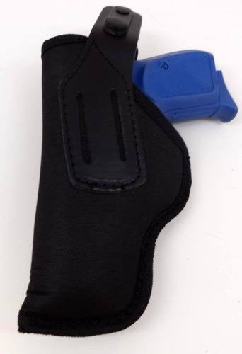 Black Nylon Left Handed IWB/OWB inside/outside waistband W/ Steel Clip Holster F