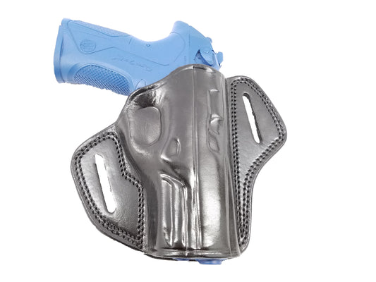 OWB Open Top Leather Right Hand Holster Fits Beretta Cougar 8000
