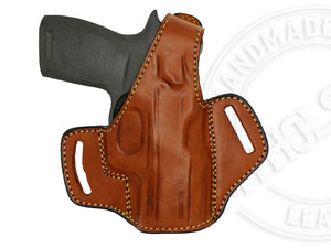 Sig Sauer P320 Compact 9mm OWB Thumb Break Leather Belt Holster