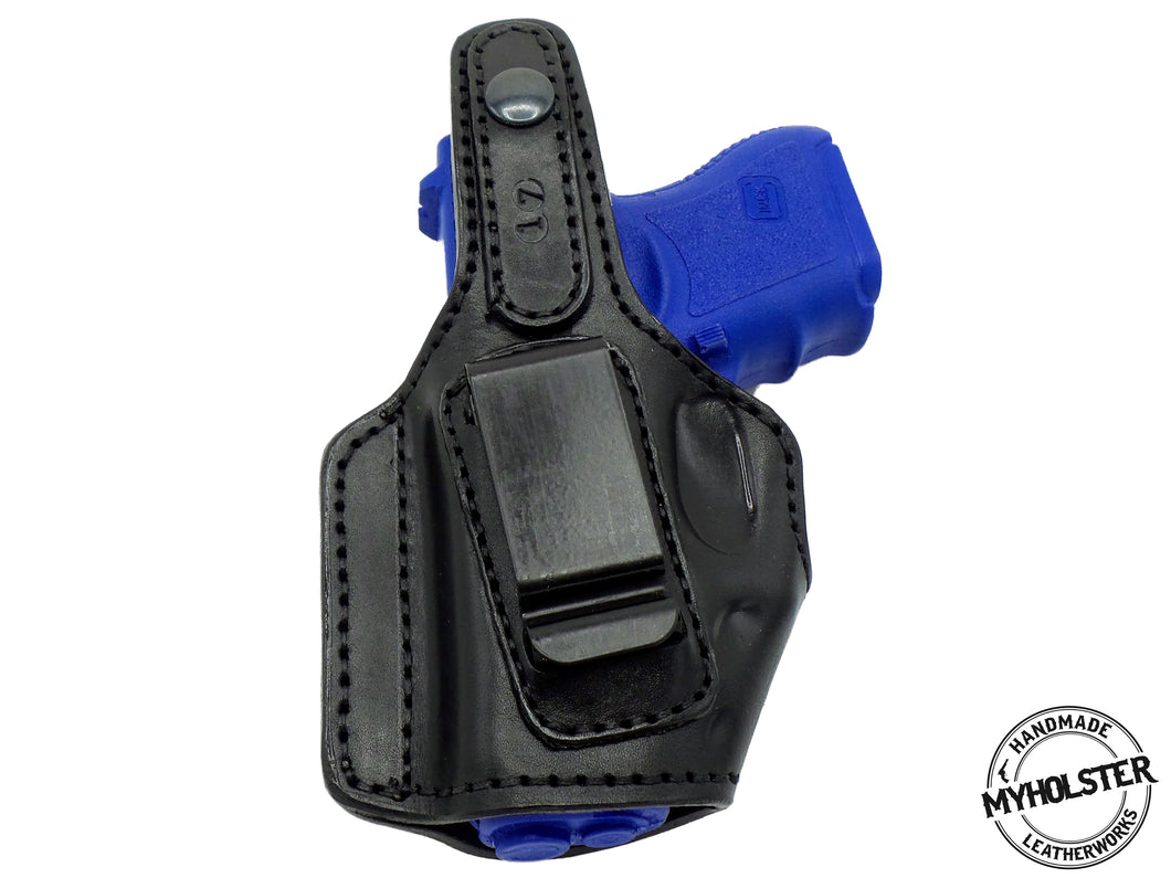 Smith & Wesson M&P Compact .40 S&W MOB Middle Of the Back IWB Right Hand Leather Holster