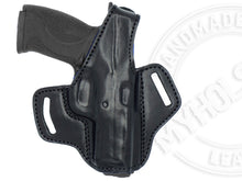 Load image into Gallery viewer, Smith &amp; Wesson M&amp;P .45 OWB Thumb Break Right Hand Leather Belt Holster
