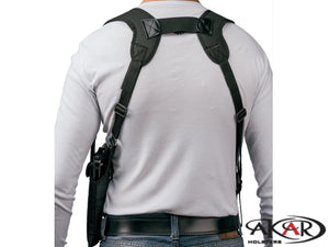 Vertical Carry Shoulder Holster for S&W M&P 9 40 45 4.25" - Checkerboard Pattern