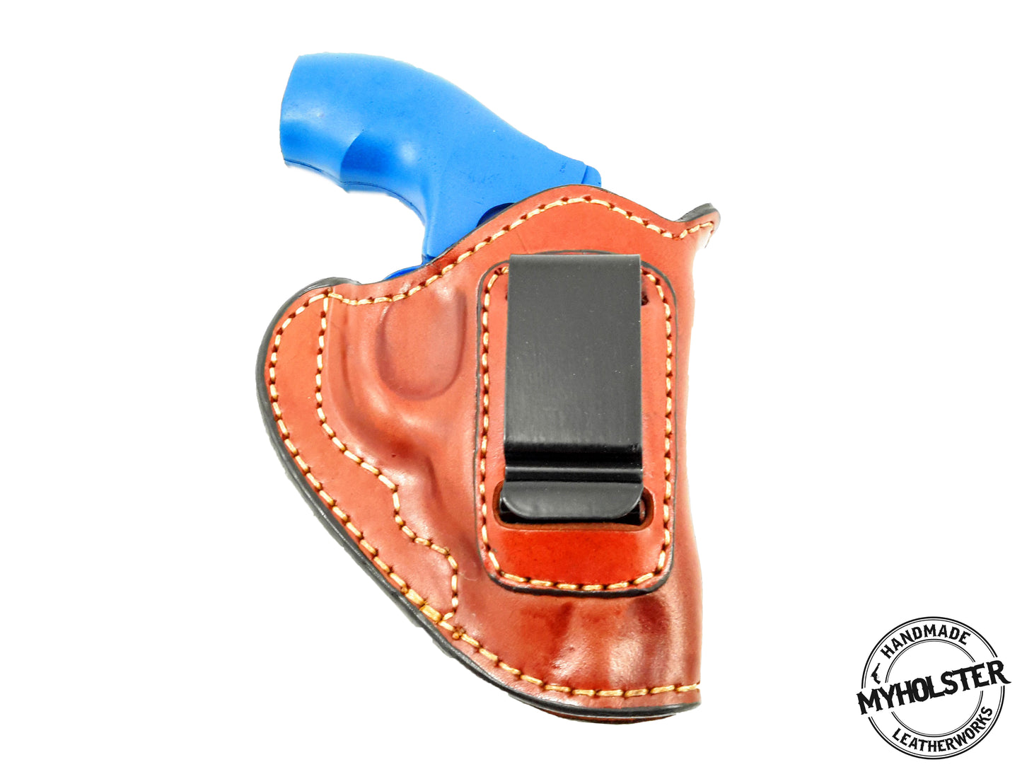 Smith & Wesson J-Frame Revolver IWB Inside the Waistband Right Hand Leather Holster
