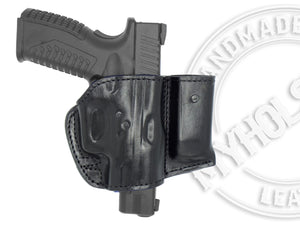 AMT AutoMag II OWB Holster w/ Mag Pouch Leather Holster