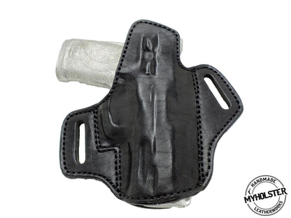 Smith & Wesson M&P 380 Shield M2.0 EZ  Premium Quality Black Open Top Pancake Style OWB Holster