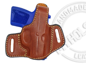 Sig Sauer P290 OWB Thumb Break Leather Belt Holster - CHOOSE YOUR COLOR AND HAND
