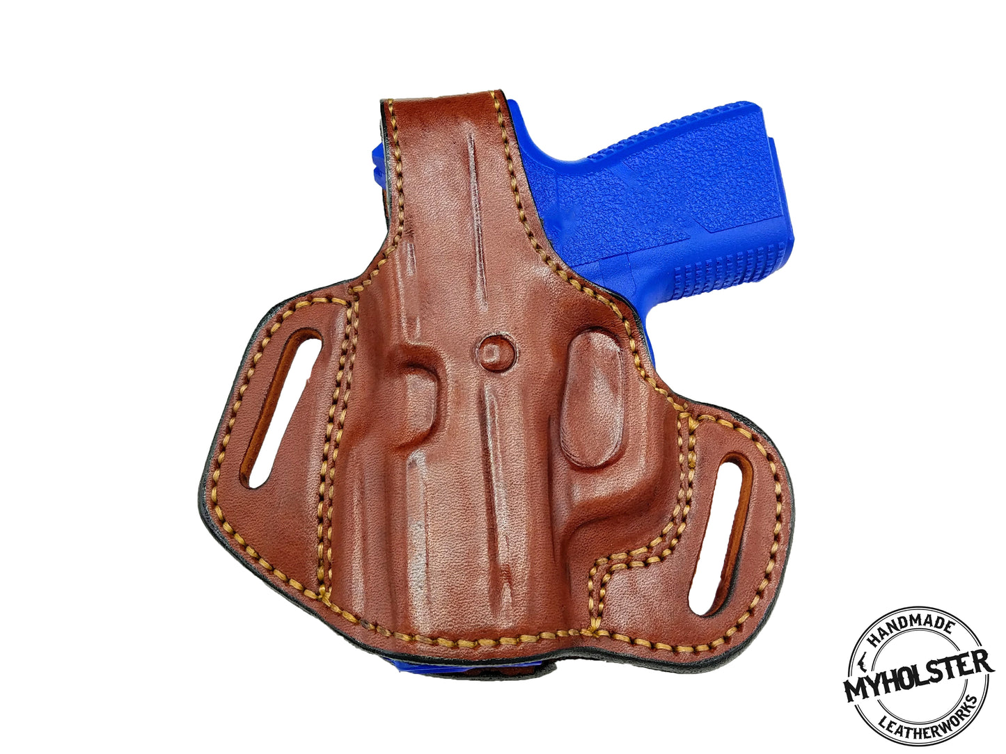 Kahr CM9 OWB Thumb Break Leather Belt Holster - CHOOSE YOUR COLOR AND HAND