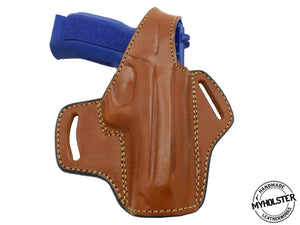 BUL Cherokee 9mm Full Size OWB Thumb Break Leather Right Hand Belt Holster
