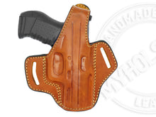 Load image into Gallery viewer, CZ P-10 C OWB Thumb Break Leather Belt Holster

