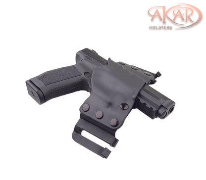 Akar Scorpion OWB Kydex Gun Holster W/Quick Belt Clips Fits Glock 17,19, 26, 44 and Similar Frames