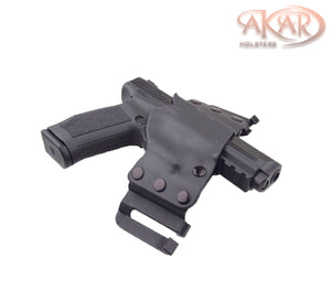 Ruger SR9c & Similar Frames - Akar Scorpion OWB Kydex Gun Holster W/Quick Belt Clips