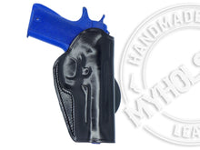 Load image into Gallery viewer, Smith &amp; Wesson M&amp;P .45 OWB Quick Draw Right Hand Leather Paddle Holster
